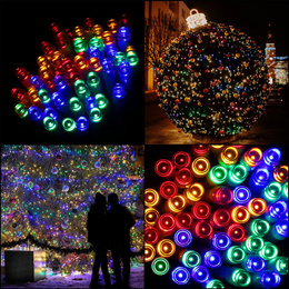 Lampki choinkowe 100 led multikolor 8,5 m oświetlenie świąteczne