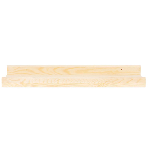 Półka ścienna na przyprawy, książki 50 cm zestaw 2 szt. półki wiszące,  naturalny brąz