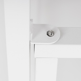 Biurko komputerowe, składane 80 cm stolik do pracy przy komputerze, drewniany, białe