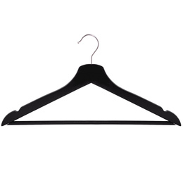 Wieszaki na ubrania drewniane zestaw 3 szt. czarne