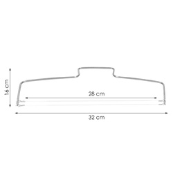 Duży nóż strunowy do cięcia biszkoptu, ciasta 32 cm