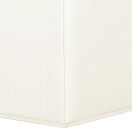 Szkatułka na biżuterię ekoskóra 17,5x12x13,5 cm kremowy organizer z przegródkami