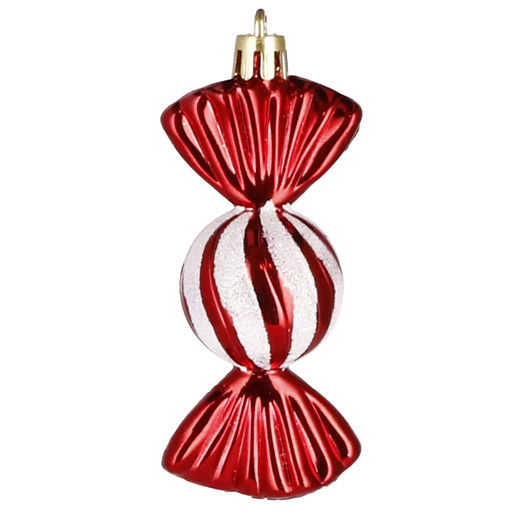 Bombki choinkowe 5 szt. ozdoby świąteczne zestaw cukierki 6 cm kolorowe