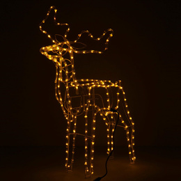 Renifer Led 85 cm świąteczny, świetlna dekoracja do ogrodu biały ciepły