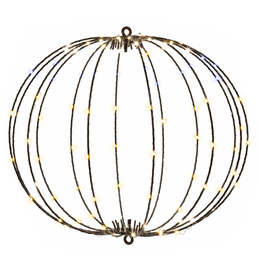 Kula świetlna 112 LED dekoracja świąteczna do ogrodu, IP44 ciepły biały + biały flash