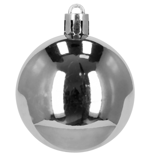 Bombki choinkowe 100 szt. zestaw dekoracji świątecznych zawieszki nietłukące srebrne
