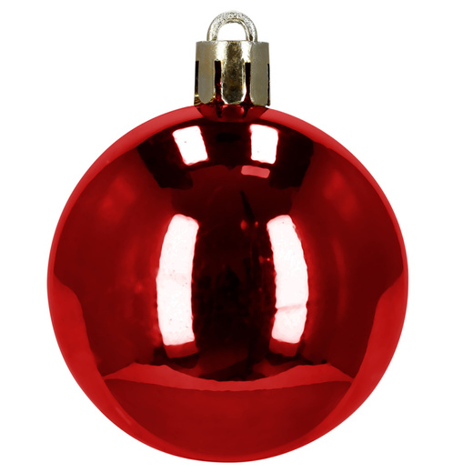 Bombki choinkowe 100 szt. zestaw dekoracji świątecznych nietłukące, czerwone