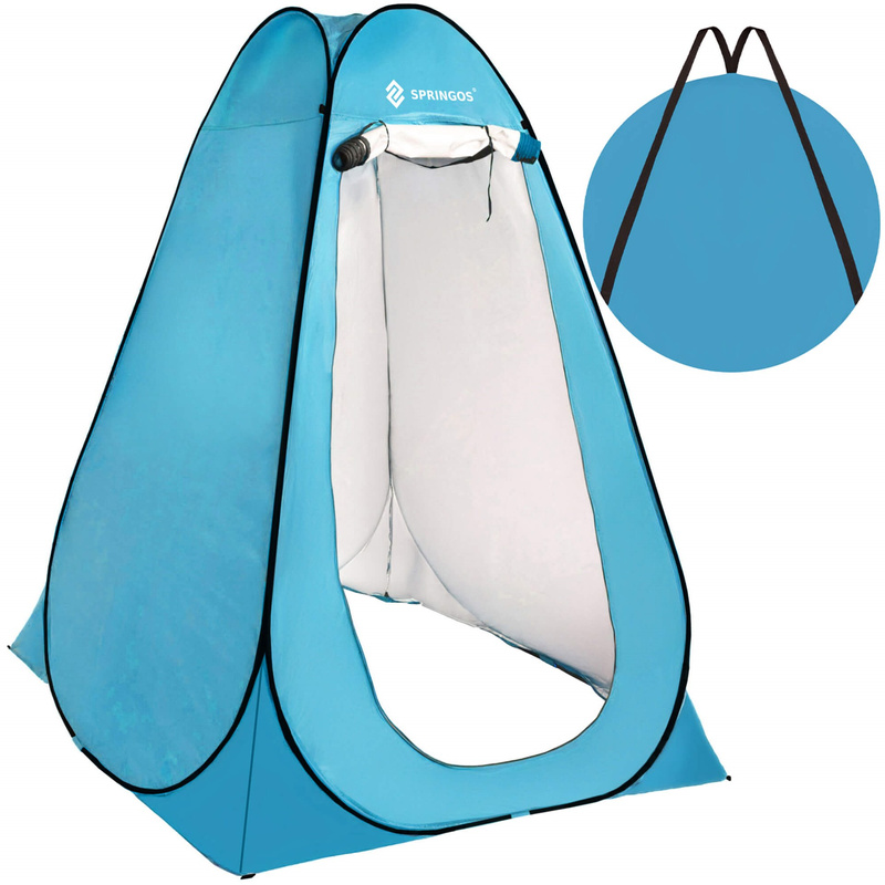 Namiot plażowy samorozkładający 190x120x120 cm mobilna przebieralnia niebieska