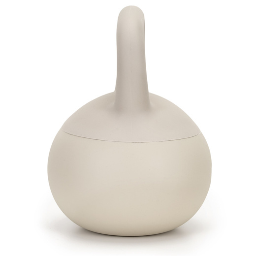 Kettlebell miękki 10 kg kula odważnik hantla ciężar do ćwiczeń fitness, beżowy