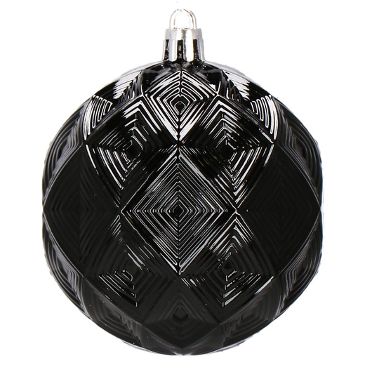 Bombki choinkowe 30 szt. czarny 8cm zestaw choinkowy