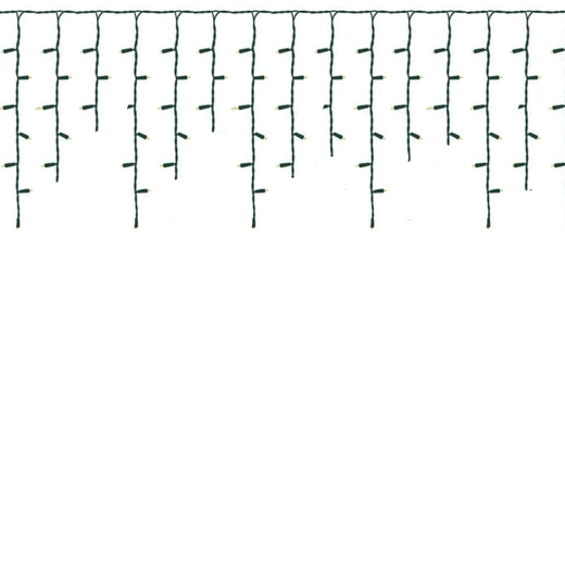 Kurtyna świetlna 300 led girlanda, lampki zewnętrzne sople zimny biały + flash