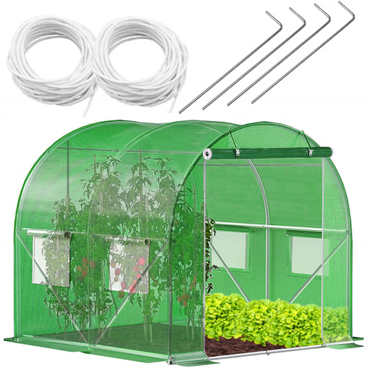 Szklarnia ogrodowa foliowa UV4 140g/m2 2x2x2 m zielona