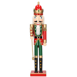 Dziadek do orzechów 60 cm król, drewniany żołnierzyk multikolor, figurka świąteczna