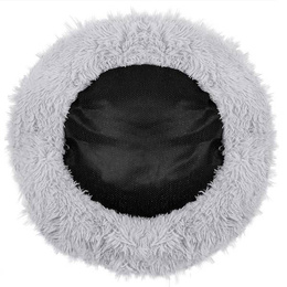 Legowisko dla kota 120cm, pluszowe posłanie szary