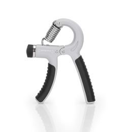 Ściskacz do rąk z regulacją oporu 20-50 kg do ćwiczeń dłoni, rehabilitacji szaro-czarny