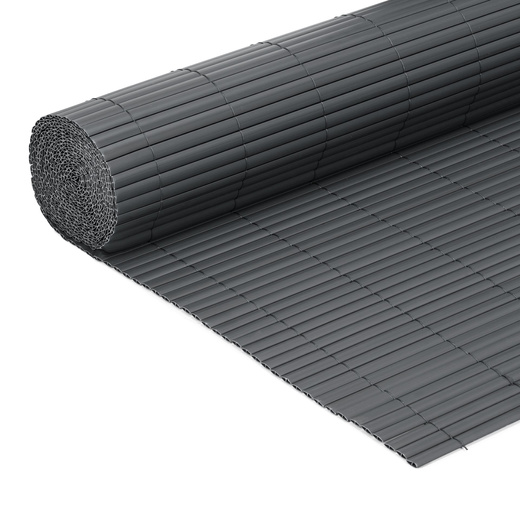 Osłona PVC maskująca na balkon, taras, ogrodzenie 300x100 cm ciemnoszara