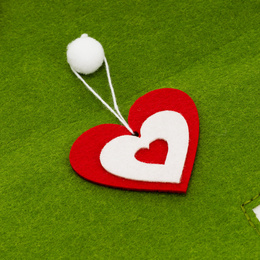 Kalendarz adwentowy, wiszący z 24 przegródkami Choinka, dekoracja świąteczna, filc, multikolor