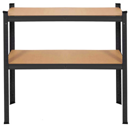 Regał magazynowy 170x80x40 cm 4 półki do przechowywania, garażu 700 kg