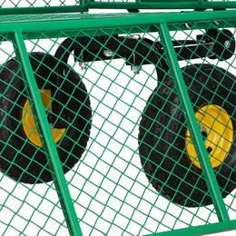 Wózek ogrodowy transportowy metalowy 400 kg zielony