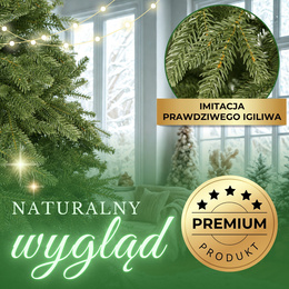 Choinka sztuczna premium 240 cm świerk drzewko bożonarodzeniowe
