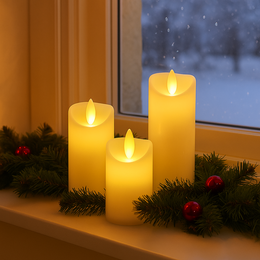 Świeczka elektryczna LED 13,5 cm ruchomy płomień wkład do znicza na baterie