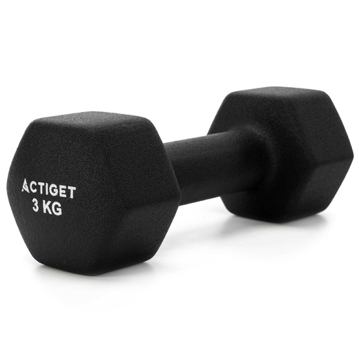 Hantle na stojaku zestaw 6 szt. obciążenia 1 kg, 2 kg, 3 kg do fitnessu, treningu domowego