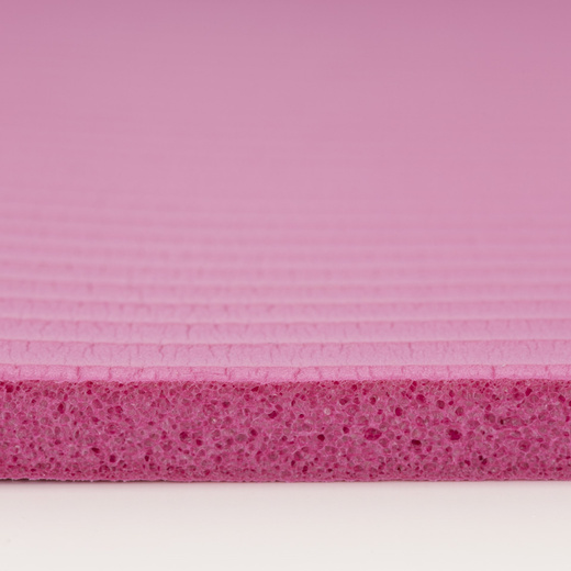 Mata do ćwiczeń 183x61 cm antypoślizgowa NBR do jogi, stretchingu z uchwytem różowa