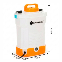 Opryskiwacz elektryczny do roślin 10 L spryskiwacz ogrodowy, akumulatorowy
