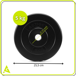 Obciążenie 5 kg talerz kompozytowy 31 mm krążek do sztangi hantli
