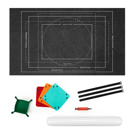 Mata do układania puzzli, zwijana 114x67 cm plansza, podkładka na 1500 puzzli