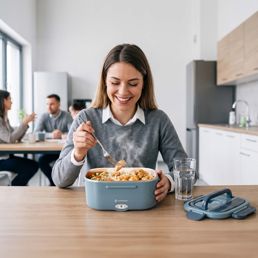 Pojemnik na żywność, podgrzewany Lunchbox elektryczny 1,5 l termos obiadowy