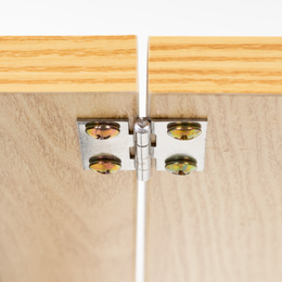 Biurko komputerowe, składane 80 cm stolik do pracy przy komputerze, drewniany, jasno brązowy