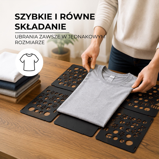 Deska do szybkiego składania ubrań, koszulek w kostkę, praska, składarka
