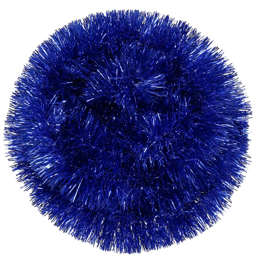 Łańcuch na choinkę 6m granatowy, girlanda choinkowa, średnica 7cm