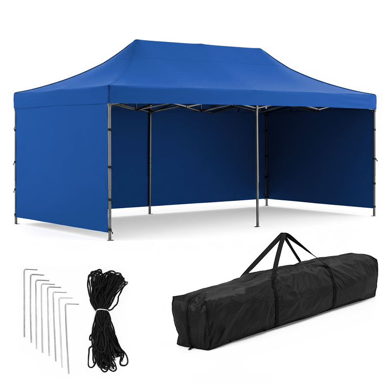 Namiot handlowy 3x6 m ogrodowy, pawilon na imprezy, catering niebieski