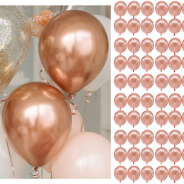 Balony na wieczór panieński, wesele, urodziny, 100 szt. rose gold