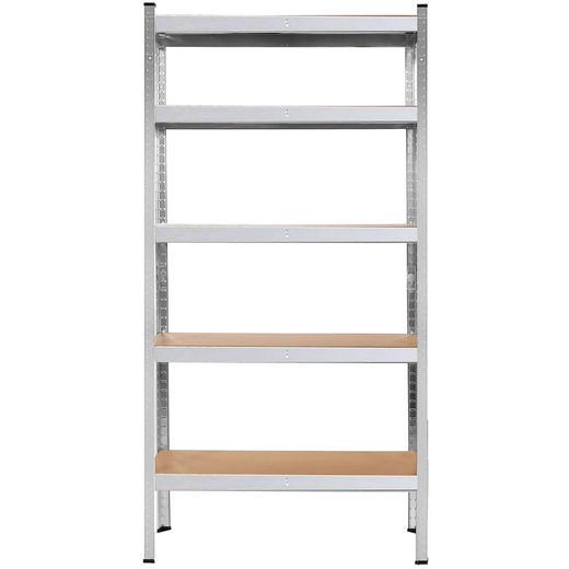 Regał metalowy z 5 półkami 180x90x30cm 875kg do garażu, piwnicy