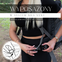 Plecak turystyczny 60 L trekkingowy górski z osłoną przeciwdeszczową czarno-szary