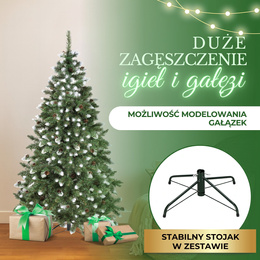 Choinka sztuczna premium 180 cm sosna diamentowa drzewko bożonarodzeniowe