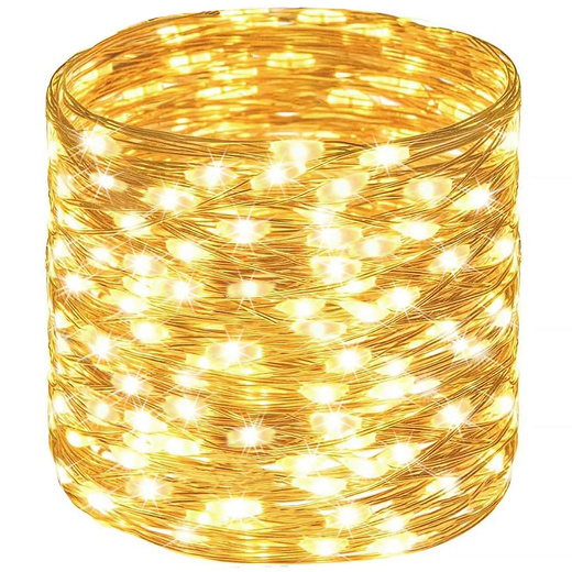 Lampki choinkowe na szpuli 1000 LED druciki biały ciepły wewnętrzno-zewnętrzne