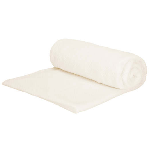 Narzuta na łóżko, pled 200x220 cm koc na kanapę beżowy