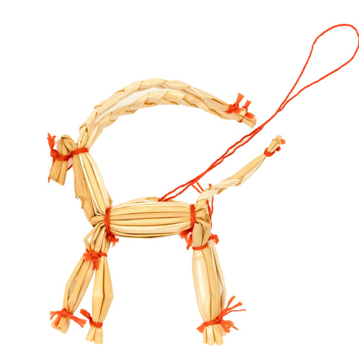 Ozdoby choinkowe, bombki słomiane 27 szt. naturalne dekoracje świąteczne, brązowe