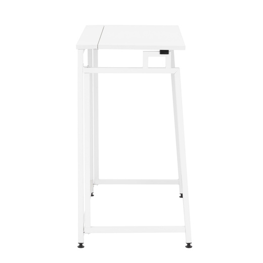 Biurko komputerowe, składane 80 cm stolik do pracy przy komputerze, drewniany, białe