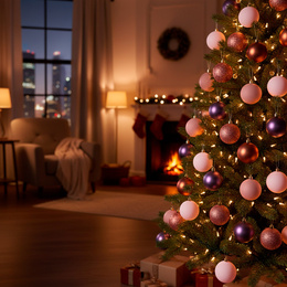 Bombki choinkowe 40 szt. zestaw dekoracji świątecznych nietłukące