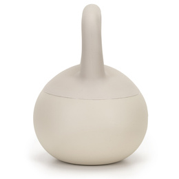 Kettlebell miękki 10 kg kula odważnik hantla ciężar do ćwiczeń fitness, beżowy