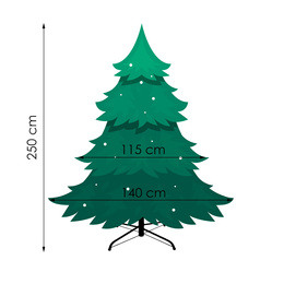 Choinka sztuczna premium 250 cm świerk naturalny