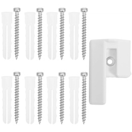 Bramka zabezpieczająca z barierkami 5 elementow 318 cm biała