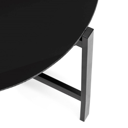 Meble ogrodowe, zestaw dla 4 osób sofa, krzesła, stolik metalowe, czarne