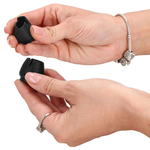 Nakładki na nogi krzesła silikonowe 16 szt. czarne ochraniacze na meble 12-16 mm