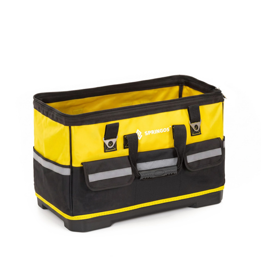 Torba warsztatowa 49x27x35 cm monterska organizer na narzędzia 45L żółto-czarna